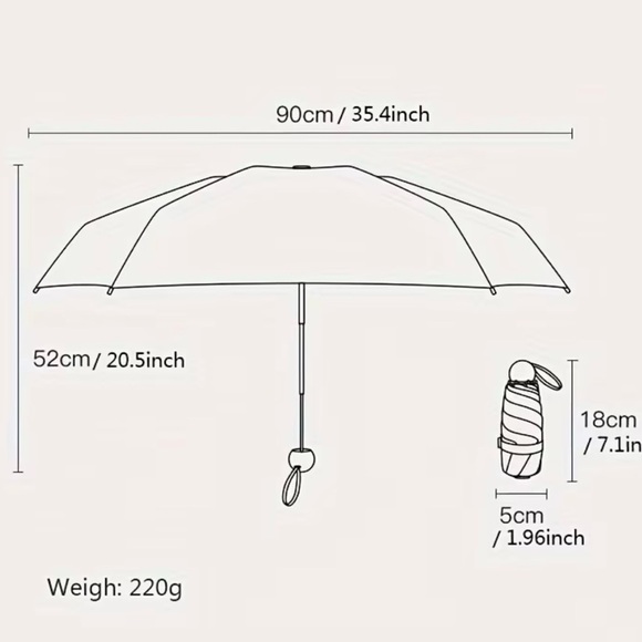 Hexagonal Skull Pattern umbrella - Picture 5 of 6